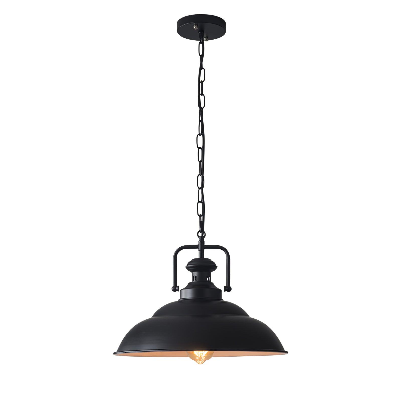 Retro Industrial Metal Ceiling Pendant Light Fixture for Kitchen Island and Dining Room