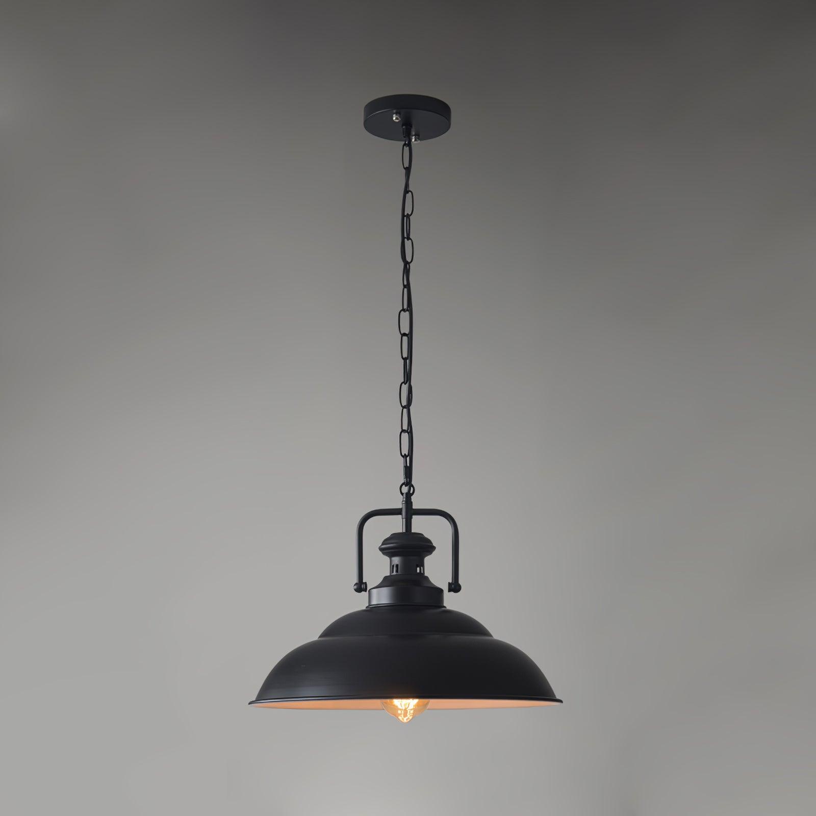 Retro Industrial Metal Ceiling Pendant Light Fixture for Kitchen Island and Dining Room