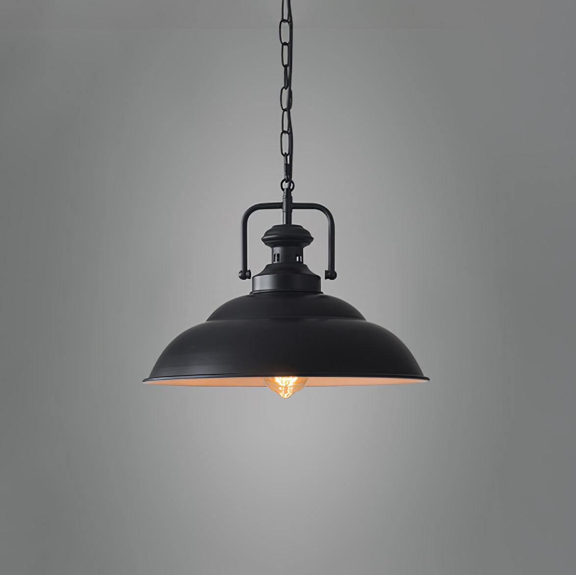 Retro Industrial Metal Ceiling Pendant Light Fixture for Kitchen Island and Dining Room
