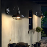 Retro Industrial Waterproof Outdoor Wall Sconce Iron LED Porch Lighting Fixture