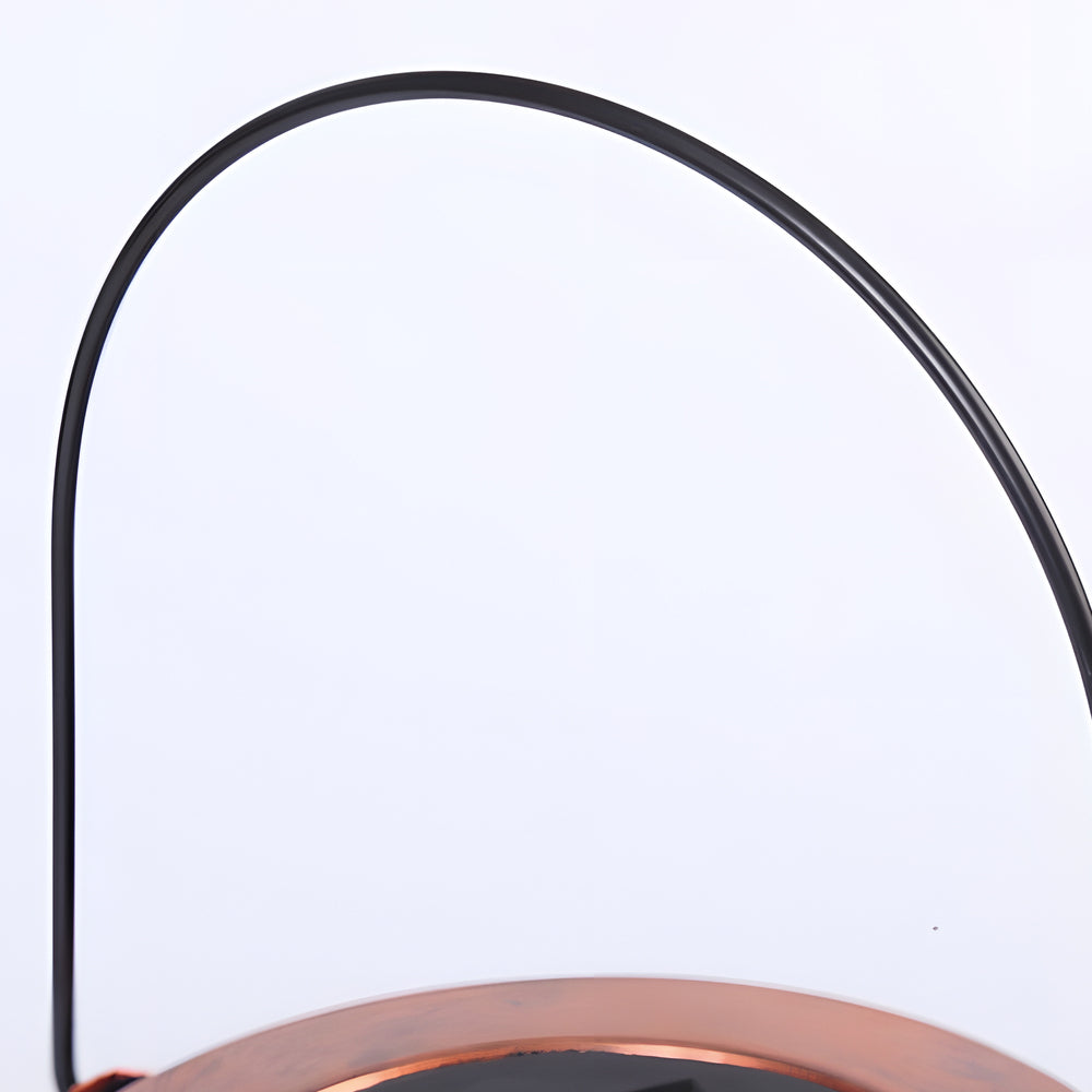 Retro Iron Solar Hanging Lantern with Decorative Tree Pattern Projection for Outdoor Garden