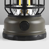 Retro LED Camping Lantern Waterproof Rechargeable Outdoor Hanging Light for Garden and Tents