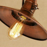 Retro Metal Coastal Pendant Light Fixture with Large Dynamic LED Bulb Country Style Hanging Lamp