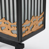 Retro Outdoor Solar Wall Light Waterproof LED Exterior Porch Lantern in Black for Garden