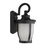 Retro Outdoor Wall Light Waterproof Exterior Sconce with Seeded Glass Shade for Porch Garden