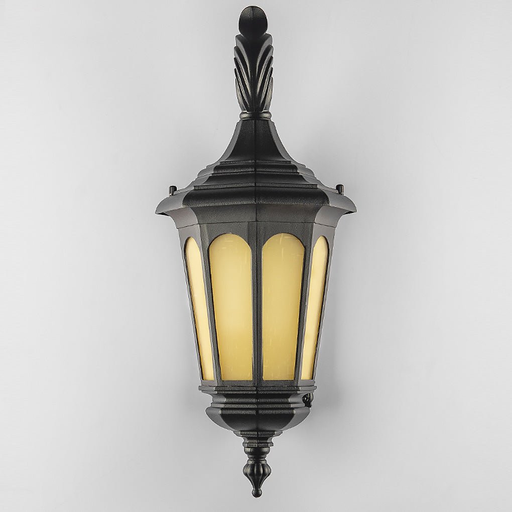 Retro Outdoor Wall Sconce Waterproof Iron Lantern for Balcony Courtyard and Garden Lighting