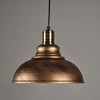 Retro Semi Globe Metal Pendant Light Industrial Hanging Ceiling Lamp for Kitchen Island