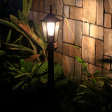 Retro Waterproof Black Outdoor Garden Pathway Light Modern Aluminum Lawn Landscape Lamp