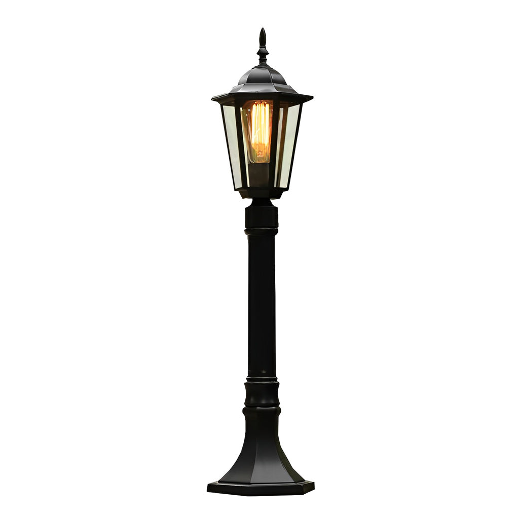 Retro Waterproof Black Outdoor Garden Pathway Light Modern Aluminum Lawn Landscape Lamp