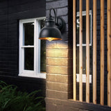 Retro Waterproof Exterior Wall Light with Light Sensor Dusk to Dawn Outdoor Sconce for Garden Balcony