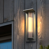 Retro Waterproof Solar LED Wall Sconce Aluminum Exterior Light for Patio and Garden