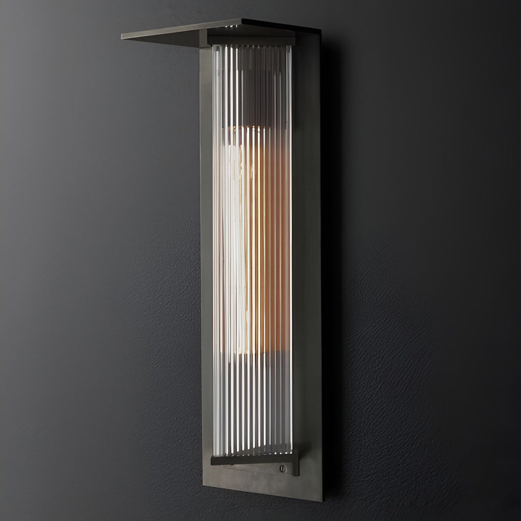 Retro Waterproof Solar LED Wall Sconce Aluminum Exterior Light for Patio and Garden