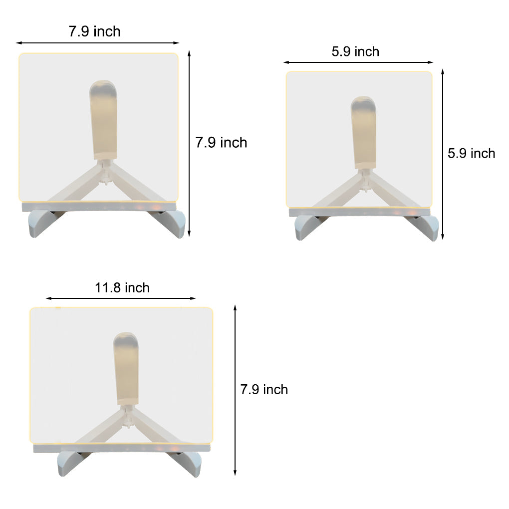 Rewritable LED Acrylic Message Board Table Lamp with Warm White Lighting and Tripod Holder