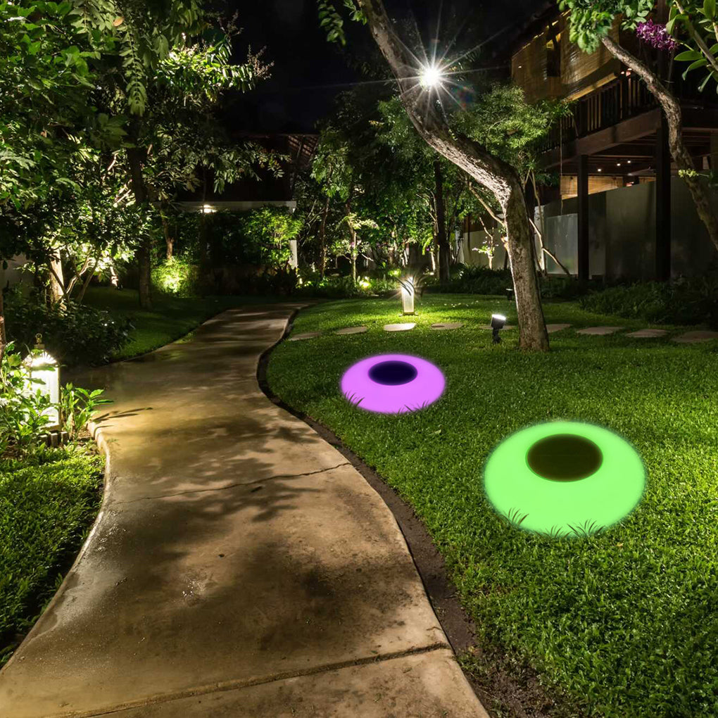 RGB Color Changing Solar Pool Lights Waterproof LED Floating Outdoor Pond and Garden Lighting