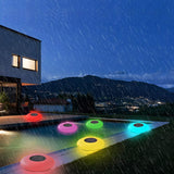 RGB Color Changing Solar Pool Lights Waterproof LED Floating Outdoor Pond and Garden Lighting