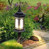 Rhombus Design Asian Inspired Outdoor Garden Pathway Light in Die Cast Aluminum