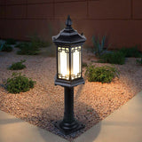 Rhombus Design Asian Inspired Outdoor Garden Pathway Light in Die Cast Aluminum