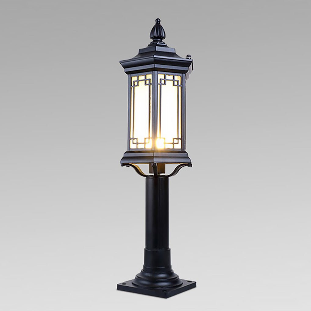 Rhombus Design Asian Inspired Outdoor Garden Pathway Light in Die Cast Aluminum