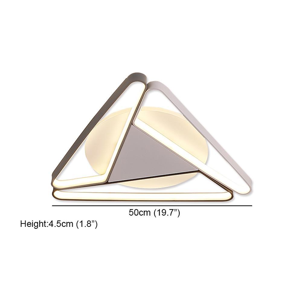 Modern Geometric LED Flush Mount Ceiling Light Fixture for Living Room and Bedroom