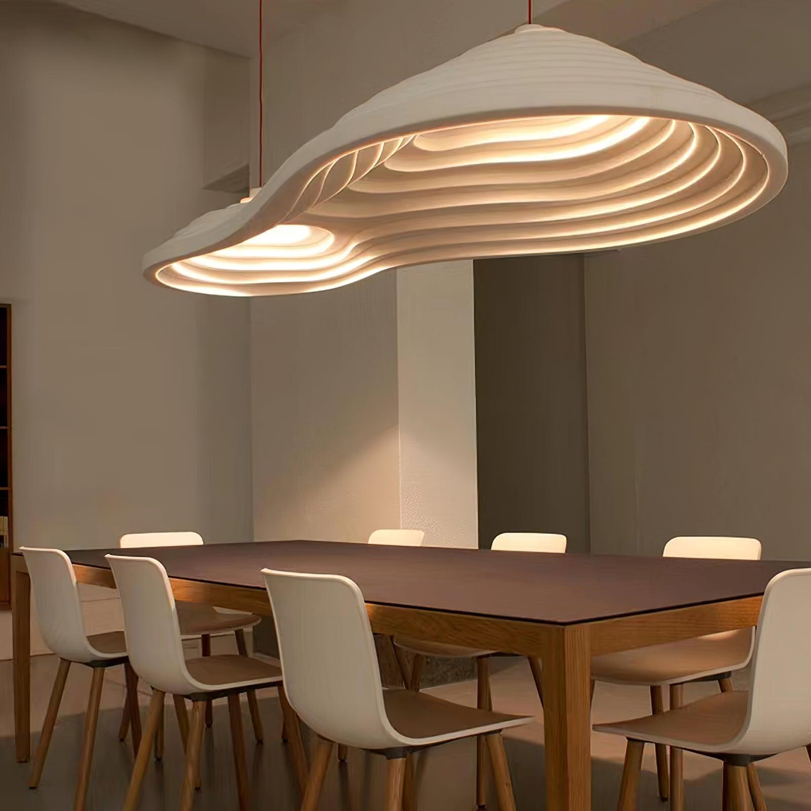 Rice Field Acoustic Pendant Light Modern Acrylic LED Ceiling Lamp for Interior Decor