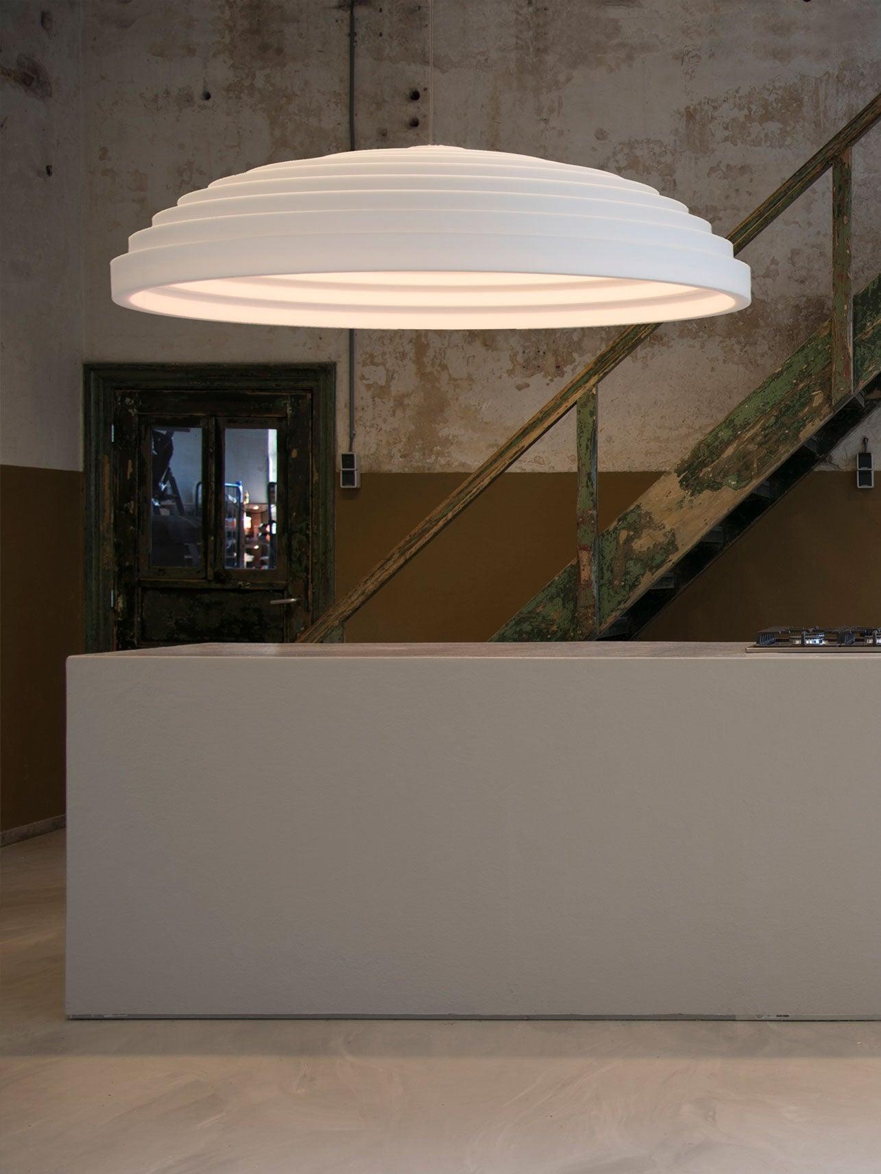 Rice Field Acoustic Pendant Light Modern Acrylic LED Ceiling Lamp for Interior Decor