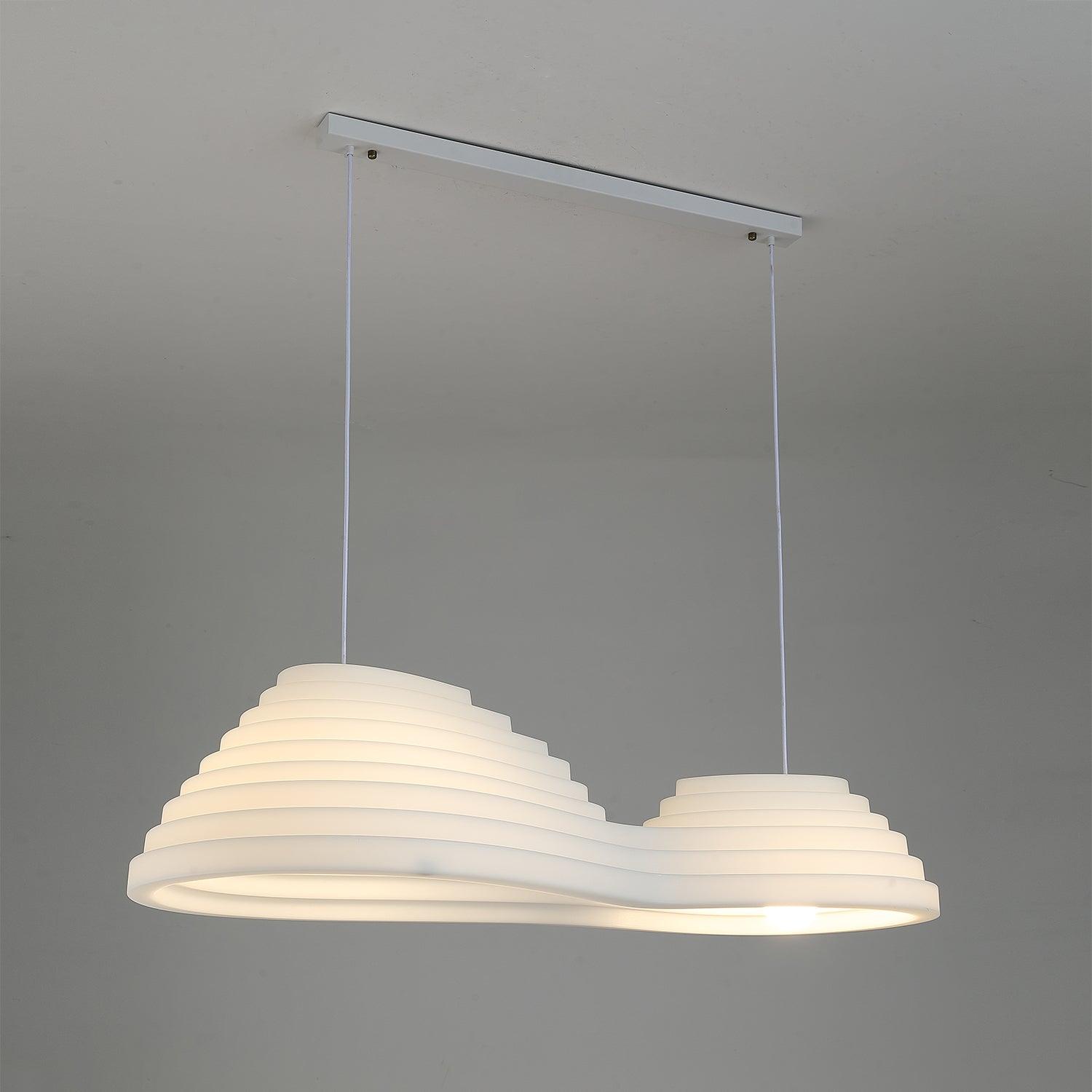 Rice Field Acoustic Pendant Light Modern Acrylic LED Ceiling Lamp for Interior Decor
