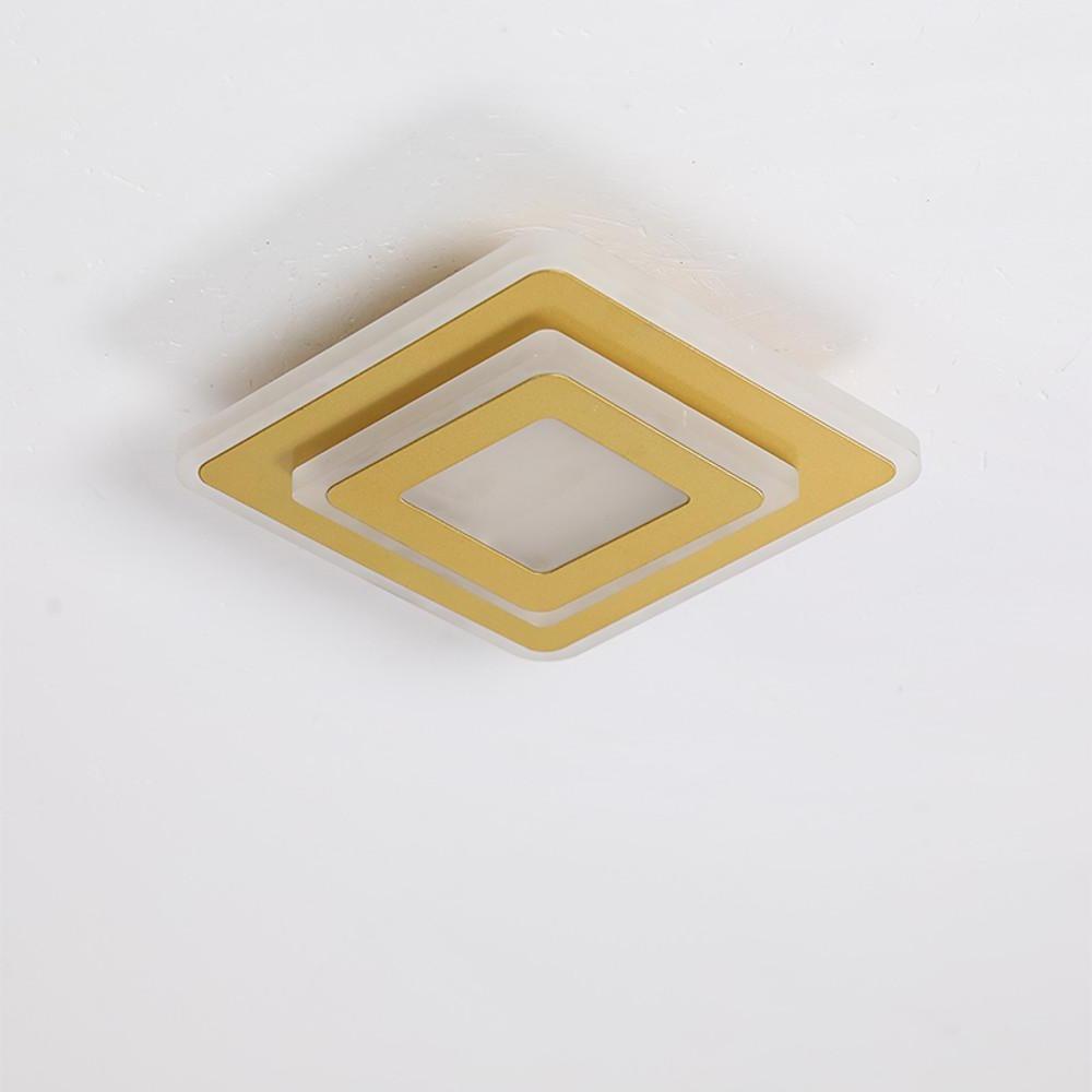 Modern Minimalist Square LED Flush Mount Ceiling Light for Hallway Entryway and Low Ceiling Areas