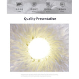 Romantic Nordic Feather Pendant Light Artistic Fairy Tale Theme Ceiling Chandelier
