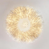 Romantic Nordic Feather Pendant Light Artistic Fairy Tale Theme Ceiling Chandelier