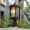 Rose Gold Waterproof Outdoor Pillar Lamp Aluminum Post Light for Garden Fence and Deck