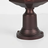 Rose Gold Waterproof Outdoor Pillar Lamp Aluminum Post Light for Garden Fence and Deck