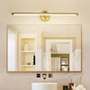 Rotatable Copper LED Vanity Light Bar Modern Bathroom Mirror Sconce with 3 Color Lighting Modes
