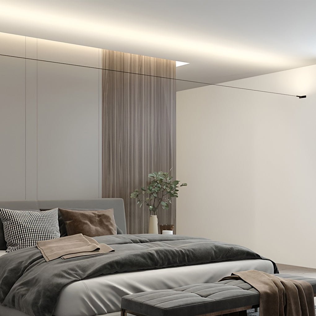 Rotatable Modern COB LED Strip Light Linear Intelligent Dimming Remote Control Indoor Lighting
