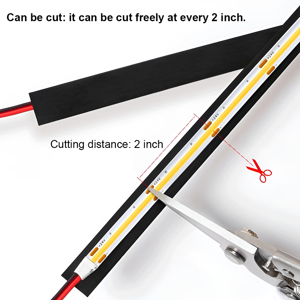 Rotatable Modern COB LED Strip Light Linear Intelligent Dimming Remote Control Indoor Lighting