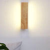 Rotatable Wood LED Wall Sconce Modern Minimalist Rectangular Lighting Fixture
