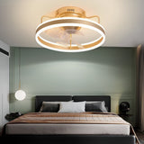 Modern 360 Degree Rotating Dimmable LED Ceiling Fan Light with Remote Control for Bedrooms and Living Rooms