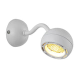 Round Adjustable LED Bedside Reading Wall Sconce Minimalist Iron Wall Mounted Light