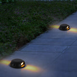 Round LED Surface Mount Step Light Waterproof Outdoor Landscape Decking Pathway Lighting