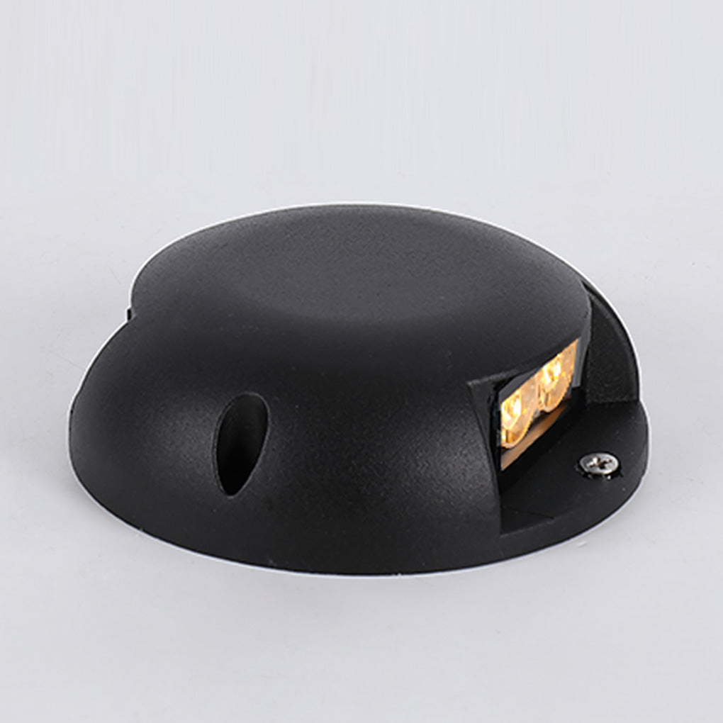 Round LED Surface Mount Step Light Waterproof Outdoor Landscape Decking Pathway Lighting