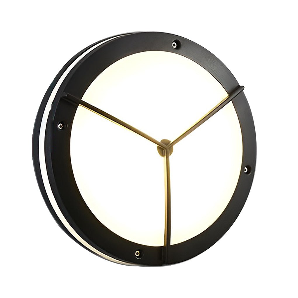 Modern Round IP66 Waterproof LED Outdoor Wall and Ceiling Light for Patio and Balcony