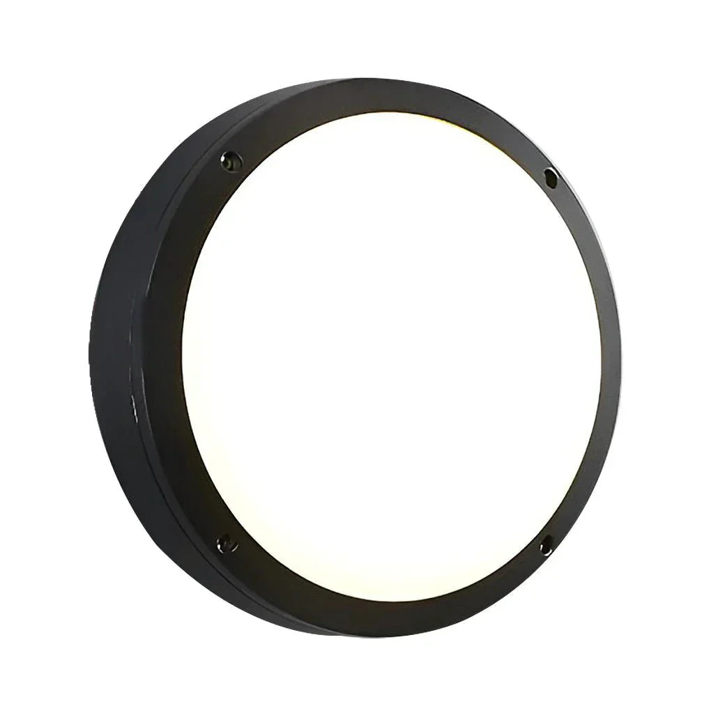 Modern Round IP66 Waterproof LED Outdoor Wall and Ceiling Light for Patio and Balcony