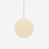 Round Washi Paper Pendant Light Japanese Style Handmade Lantern Ceiling Lamp for Indoor Illumination