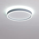 Modern Round LED Flush Mount Ceiling Light for Bedroom and Living Room Minimalist Low Profile Lighting