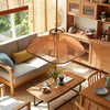 Rustic Double Layer Hemp Rope Weave Umbrella Pendant Light Retro Kitchen Island Ceiling Fixture