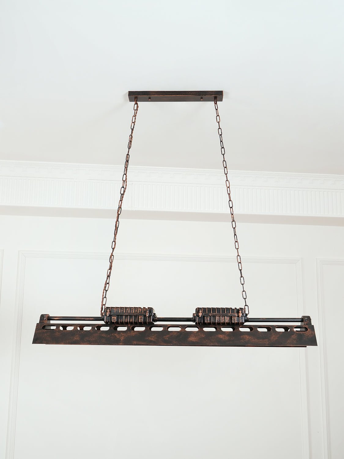 Rustic Iron Box Cage Chandelier Vintage Industrial Steampunk Hanging Light