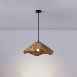 Rustic Natural Straw Handwoven Pendant Light for Coastal and Boho Home Decor