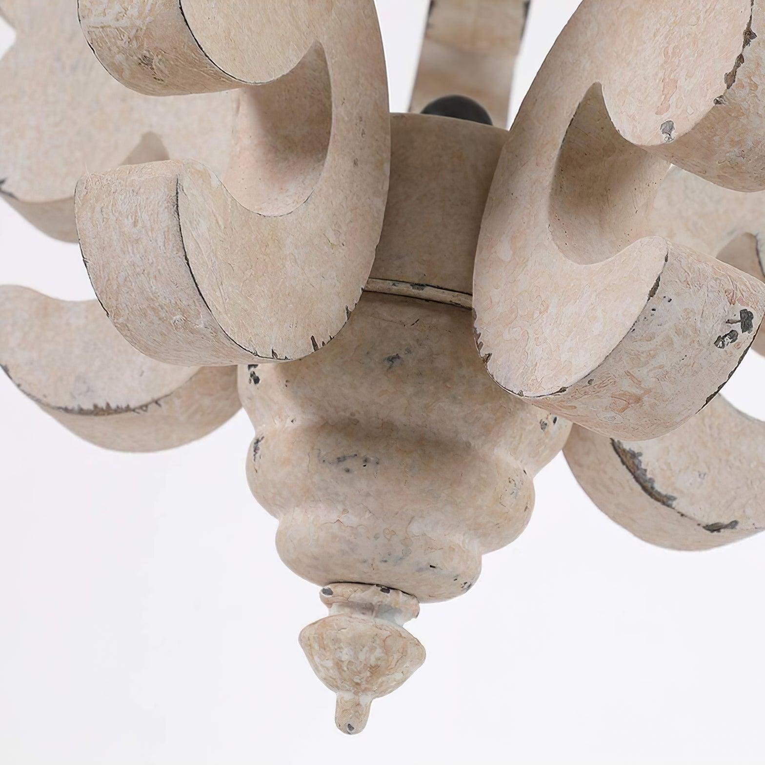 Rustic Wood and Metal Pendant Light Vintage Farmhouse Droplight Chandelier