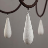 Rustic Wooden Bead Candle Style Gasolier Chandelier for Farmhouse Living Rooms