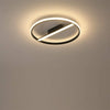 Modern Circle LED Flush Mount Ceiling Light Contemporary Metal 18 Inch Low Profile Fixture