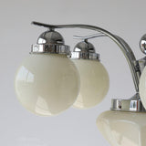 Ryttenberg Modern Globe Glass Chandelier Retro Multi Head Pendant Ceiling Light